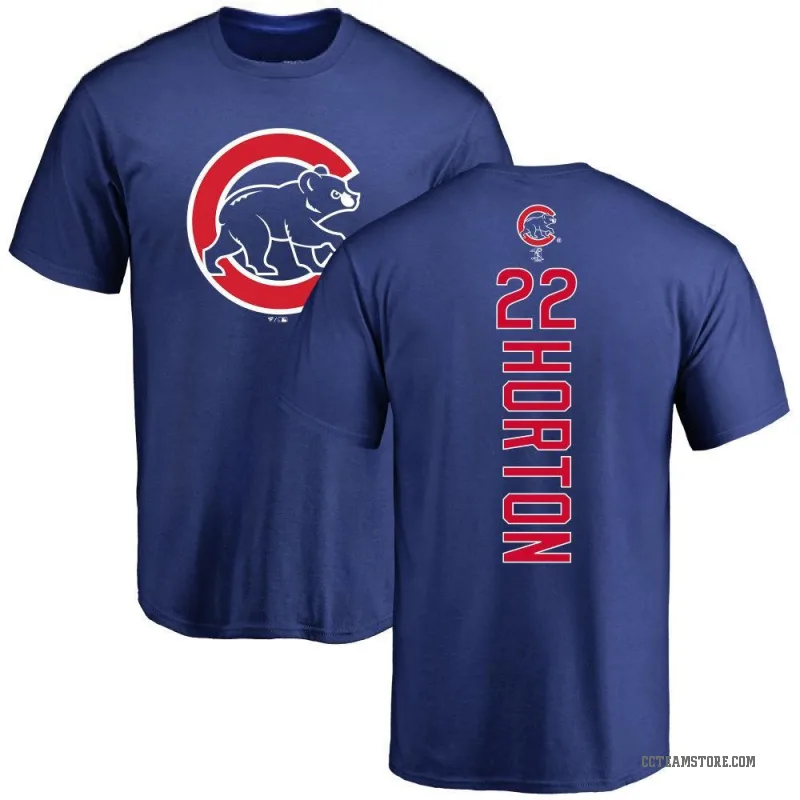 Cade Horton Men's Royal Chicago Cubs Backer T-Shirt -