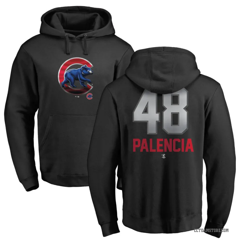 Daniel Palencia Men's Black Chicago Cubs Branded Midnight Mascot Pullover Hoodie -