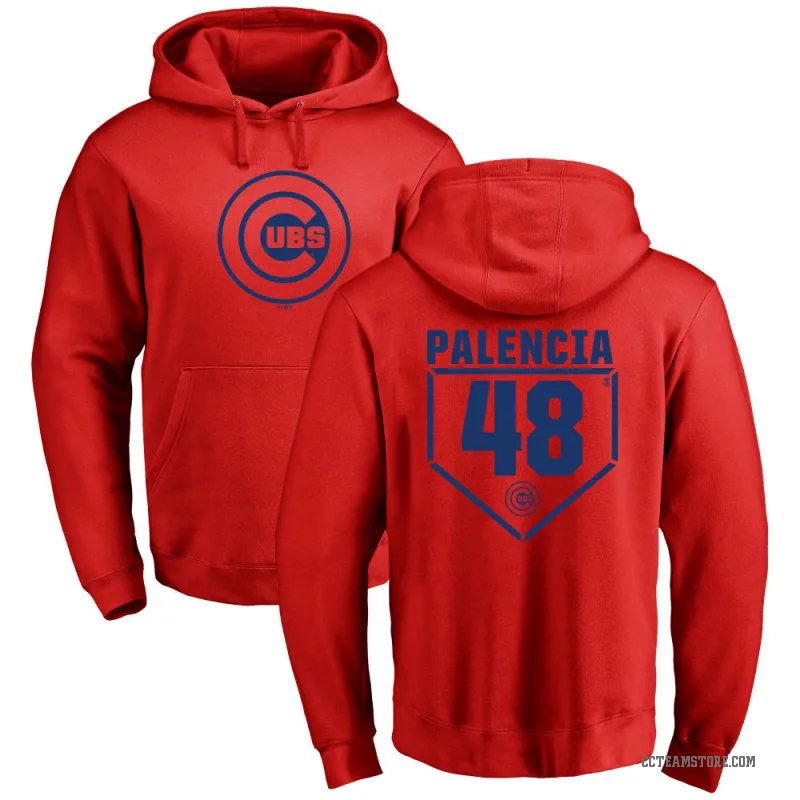 Daniel Palencia Men's Red Chicago Cubs Branded RBI Pullover Hoodie -
