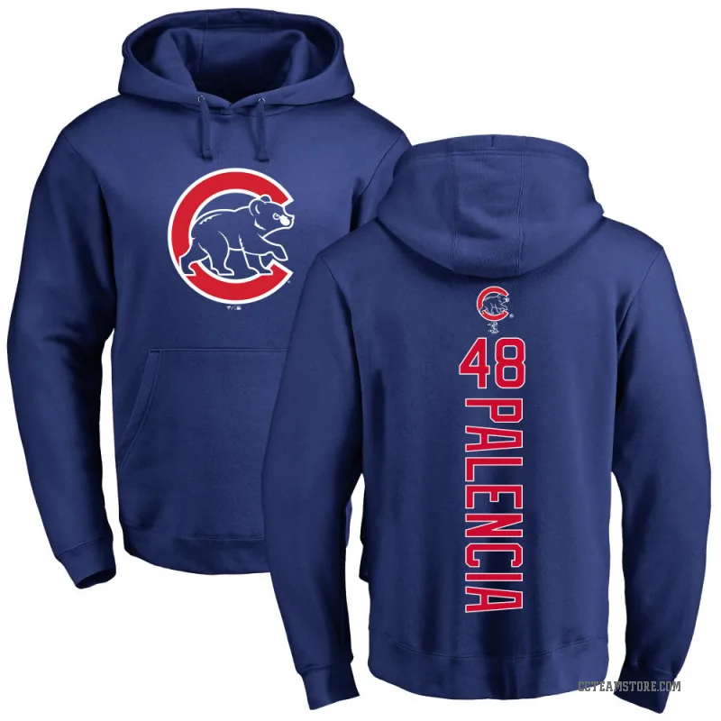 Daniel Palencia Youth Royal Chicago Cubs Backer Pullover Hoodie