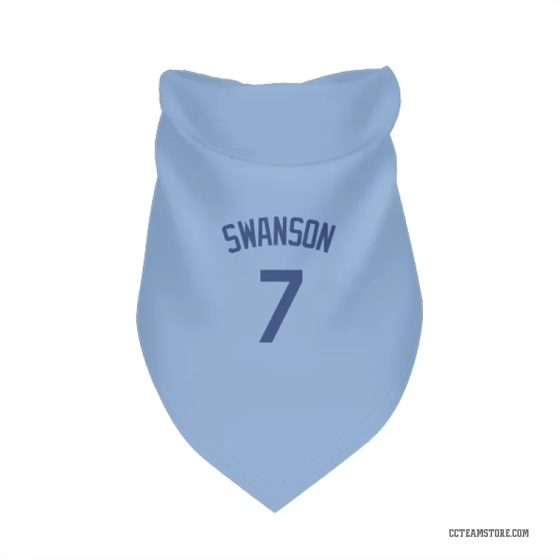 Dansby Swanson Light Blue Chicago Cubs Cat & Dog Pet Bandana
