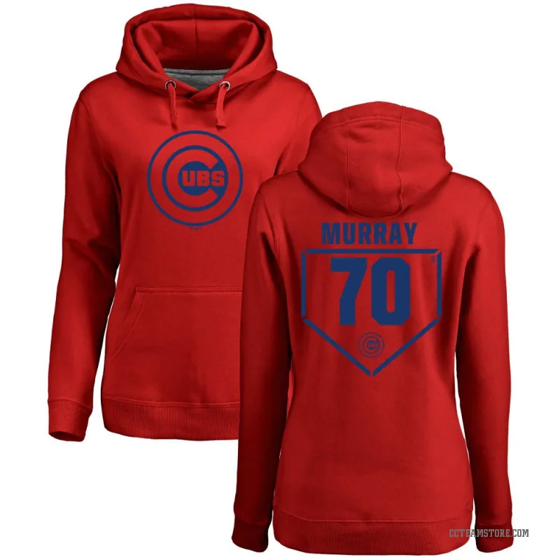 Jayden Murray Women's Red Chicago Cubs Branded RBI Pullover Hoodie -