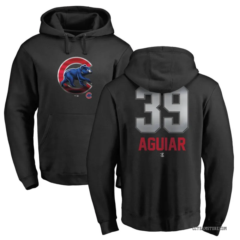 Julian Aguiar Men's Black Chicago Cubs Branded Midnight Mascot Pullover Hoodie -