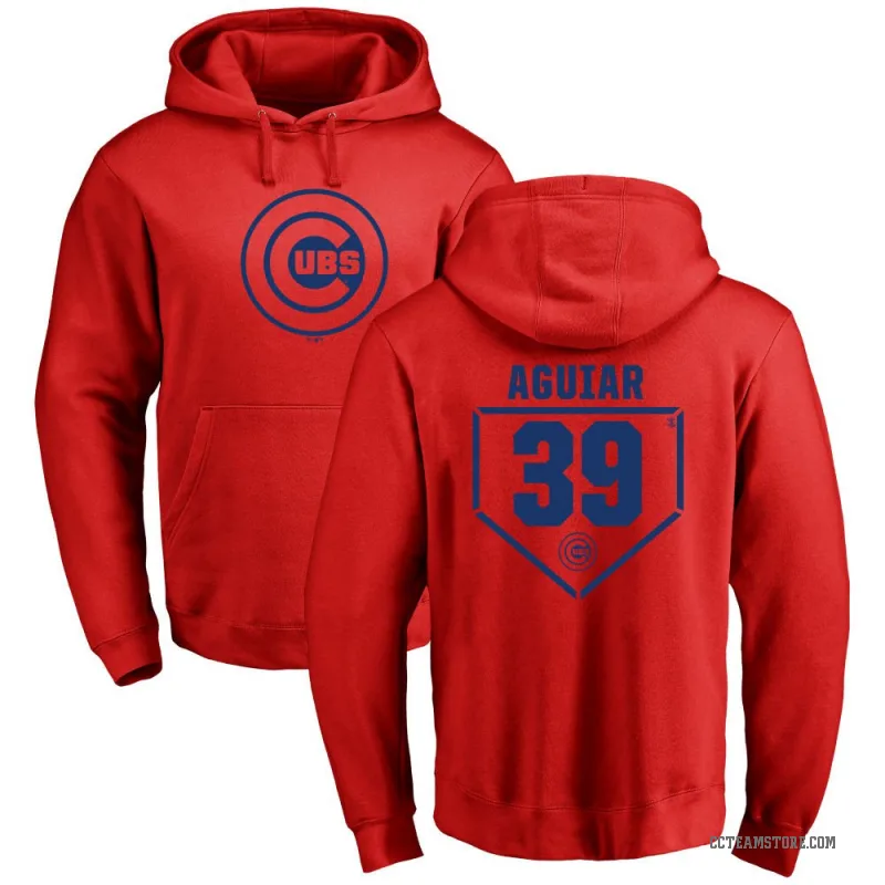 Julian Aguiar Youth Red Chicago Cubs Branded RBI Pullover Hoodie -