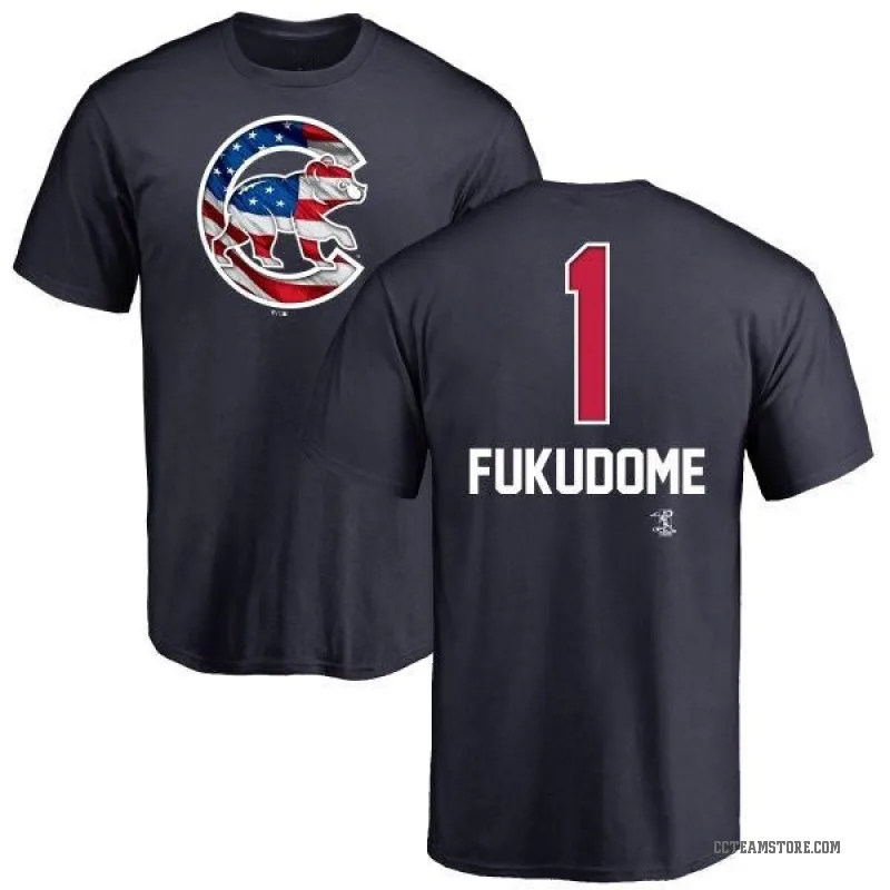 Kosuke Fukudome Men's Navy Chicago Cubs Name and Number Banner Wave T-Shirt -