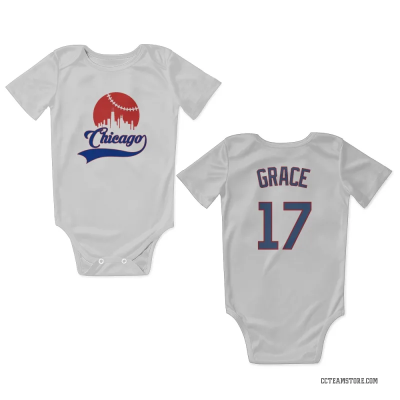 Mark Grace White Chicago Cubs Newborn & Infant Bodysuit