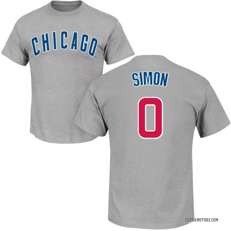 Ronny Oliver Simon Youth Gray Chicago Cubs Roster T-Shirt -