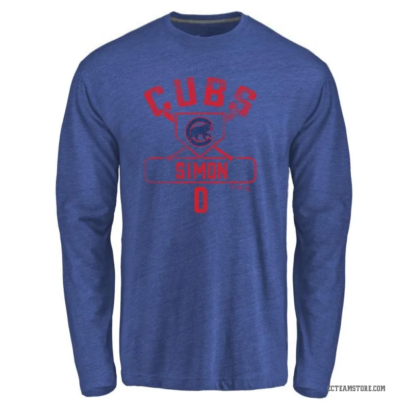 Ronny Oliver Simon Youth Olive Chicago Cubs Base Runner Long Sleeve T-Shirt - Royal