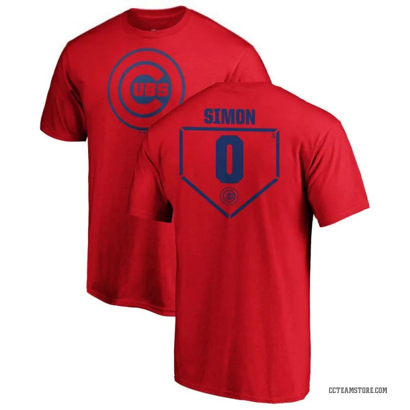 Ronny Oliver Simon Youth Red Chicago Cubs RBI T-Shirt -
