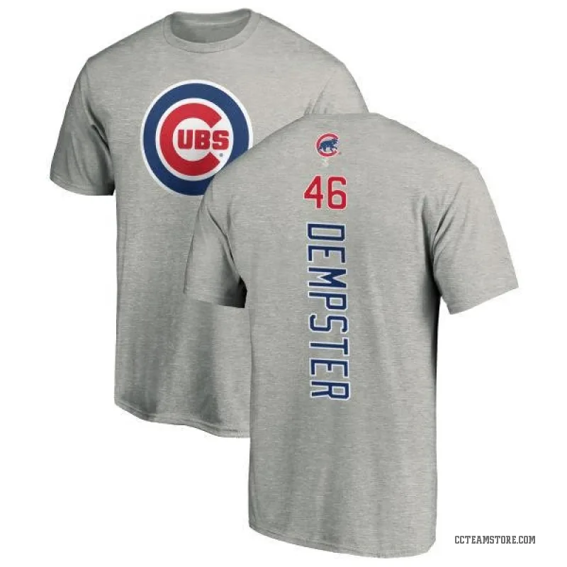 Ryan Dempster Men's Ash Chicago Cubs Backer T-Shirt -