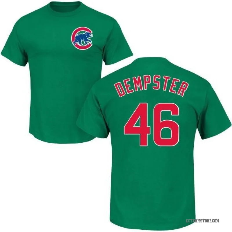 Ryan Dempster Men's Green Chicago Cubs St. Patrick's Day Roster T-Shirt -