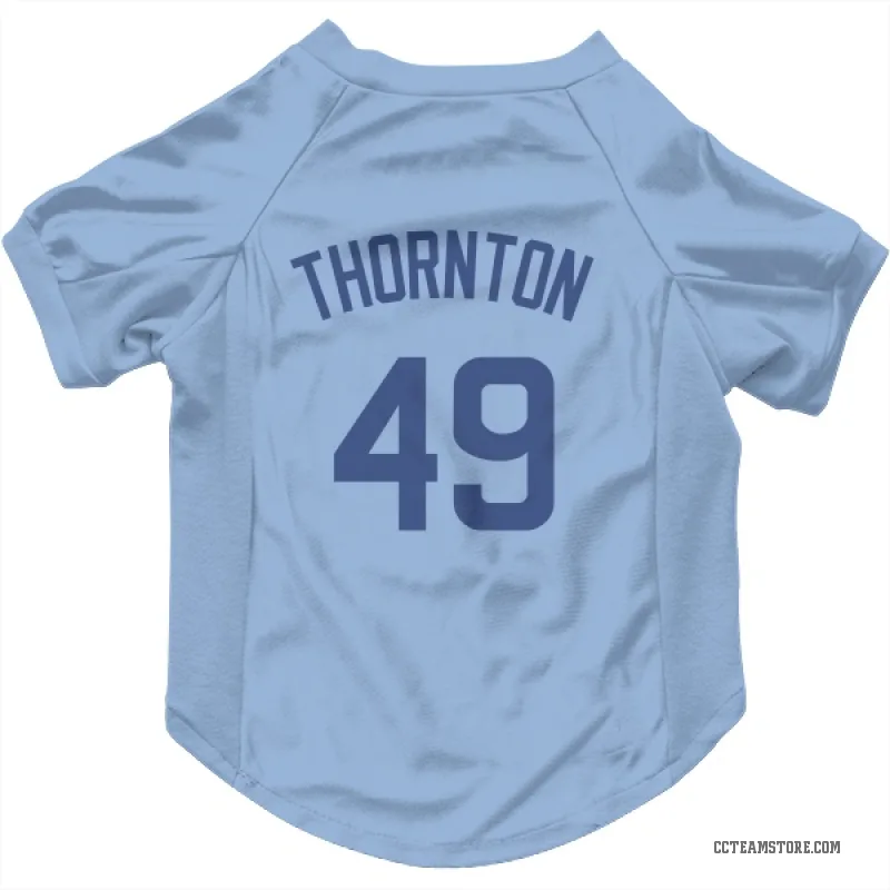 Trent Thornton  Light Blue Chicago Cubs  Cat & Dog Pet Jersey