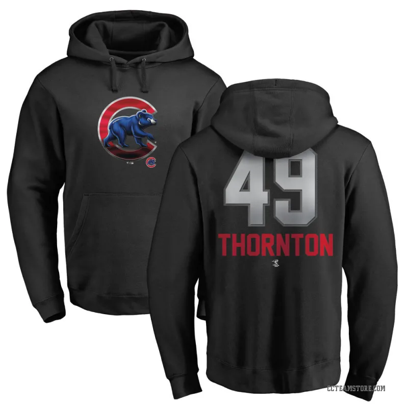 Trent Thornton Men's Black Chicago Cubs Branded Midnight Mascot Pullover Hoodie -