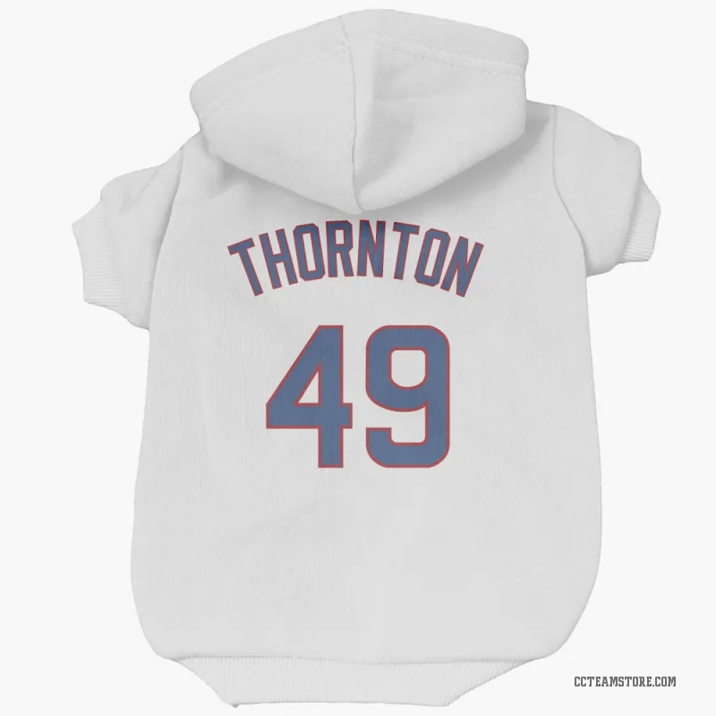 Trent Thornton  White Chicago Cubs  Cat & Dog Pet Hoodie