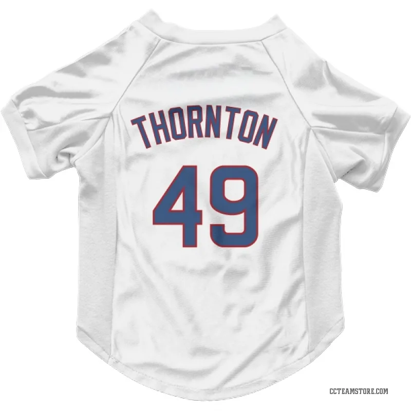 Trent Thornton  White Chicago Cubs  Cat & Dog Pet Jersey
