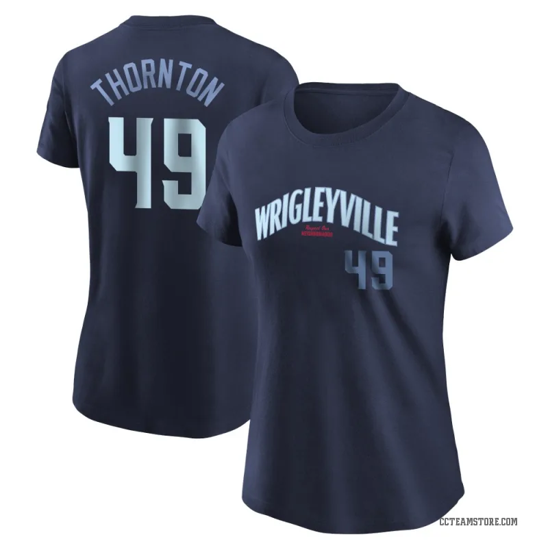 Trent Thornton Women's Navy Chicago Cubs City Connect T-Shirt