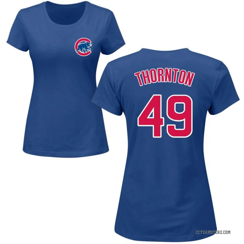 Trent Thornton Women's Royal Chicago Cubs Roster T-Shirt -