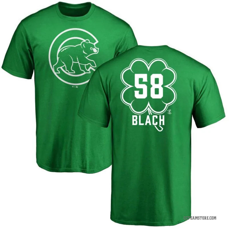 Ty Blach Men's Green Chicago Cubs Dubliner T-Shirt - Kelly