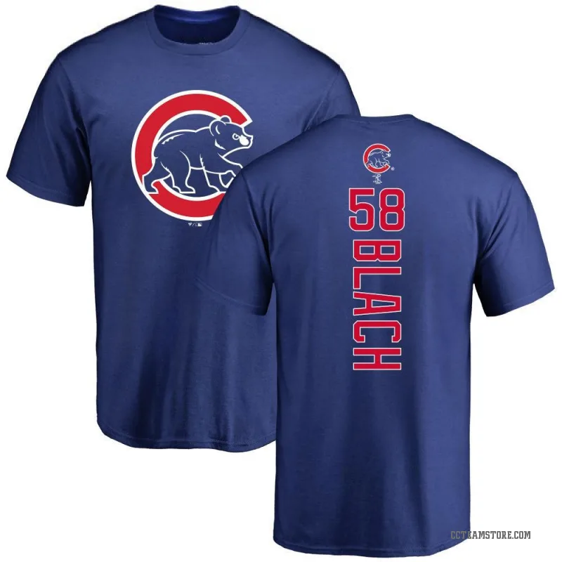 Ty Blach Men's Royal Chicago Cubs Backer T-Shirt -