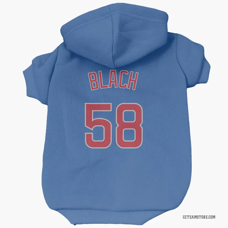 Ty Blach  Royal Chicago Cubs  Cat & Dog Pet Hoodie