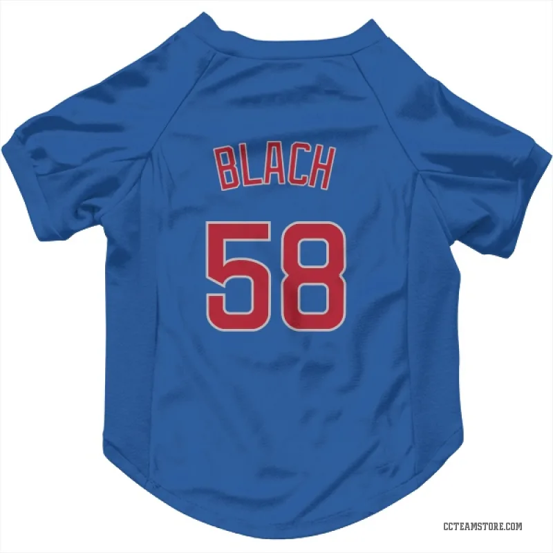 Ty Blach  Royal Chicago Cubs  Cat & Dog Pet Jersey