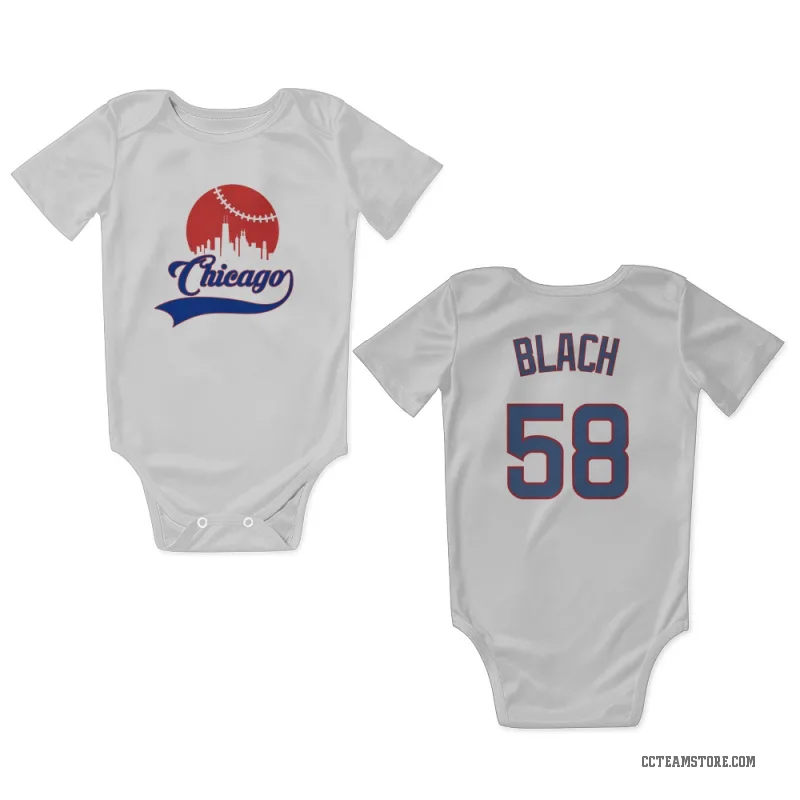 Ty Blach  White Chicago Cubs  Newborn & Infant Bodysuit