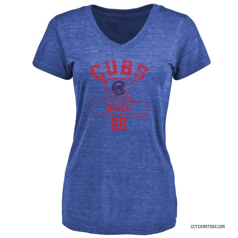 Ty Blach Women's Royal Chicago Cubs Base Runner T-Shirt -