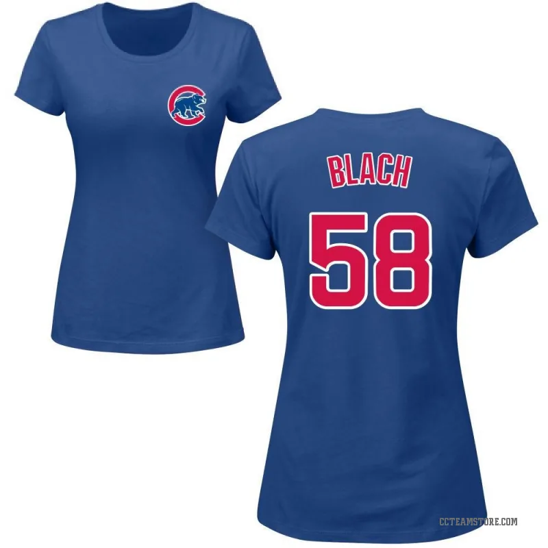 Ty Blach Women's Royal Chicago Cubs Roster T-Shirt -