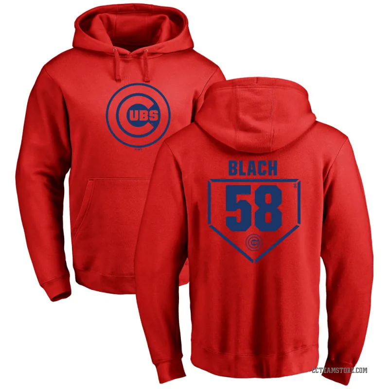 Ty Blach Youth Red Chicago Cubs Branded RBI Pullover Hoodie -