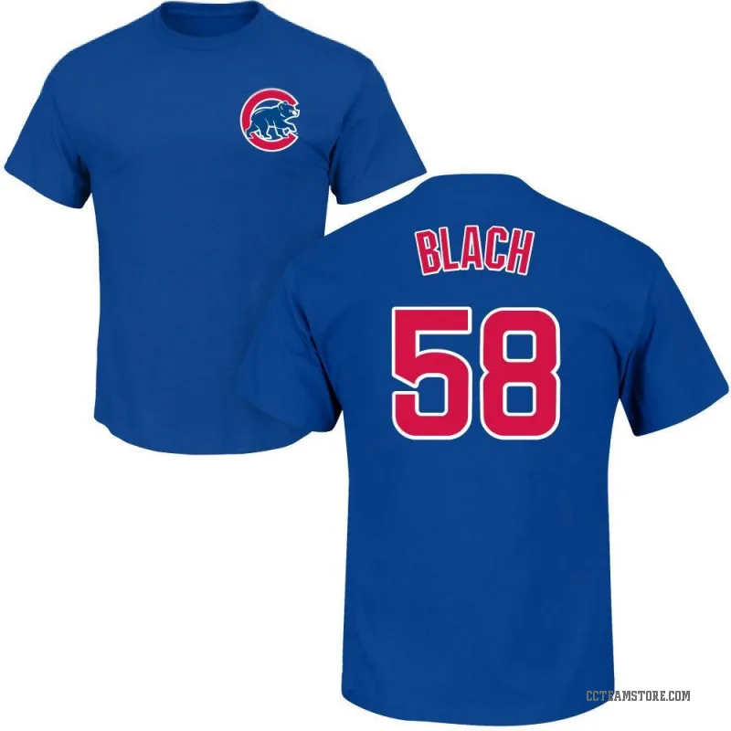 Ty Blach Youth Royal Chicago Cubs Roster T-Shirt -
