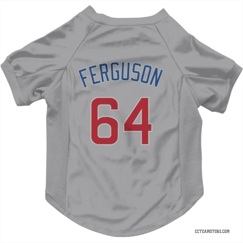 Tyler Ferguson  Gray Chicago Cubs  Cat & Dog Pet Jersey