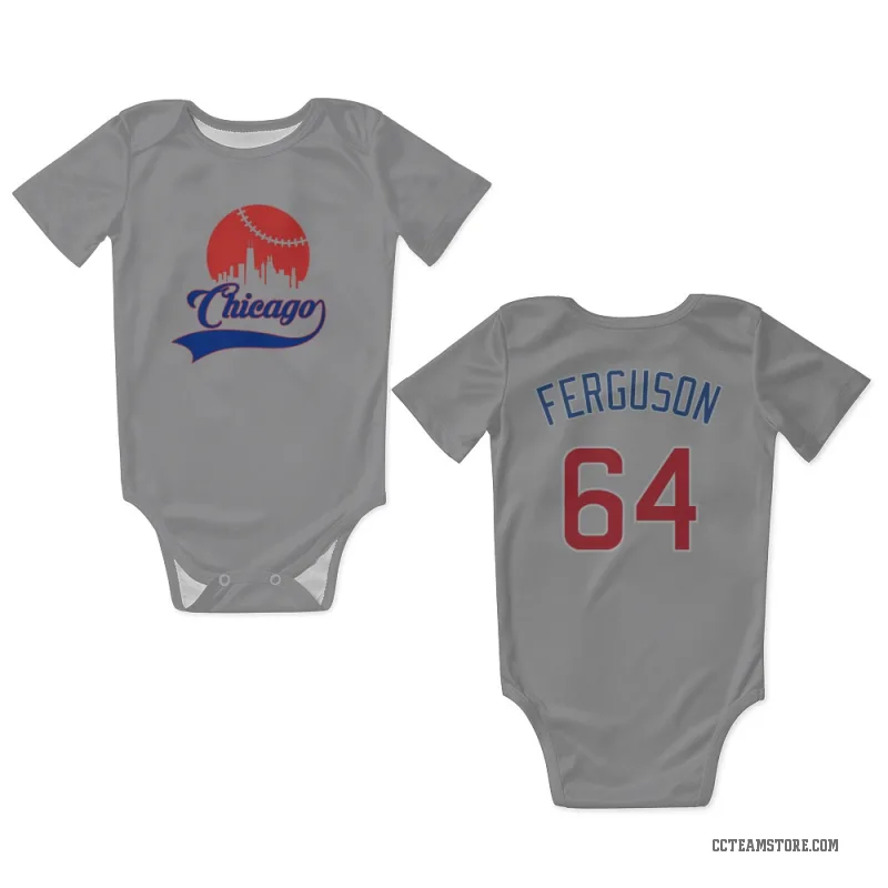 Tyler Ferguson  Gray Chicago Cubs  Newborn & Infant Bodysuit