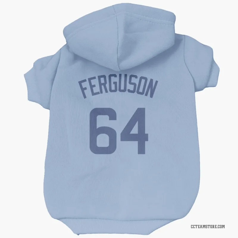 Tyler Ferguson  Light Blue Chicago Cubs  Cat & Dog Pet Hoodie