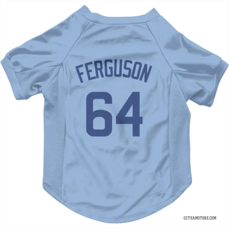Tyler Ferguson  Light Blue Chicago Cubs  Cat & Dog Pet Jersey