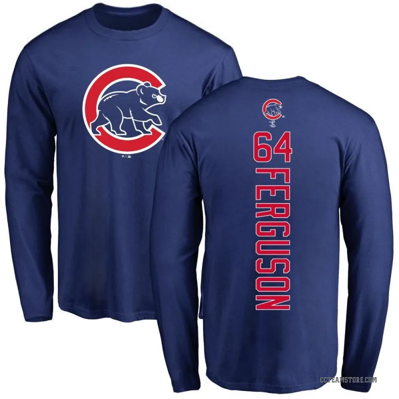 Tyler Ferguson Men's Royal Chicago Cubs Backer Long Sleeve T-Shirt -