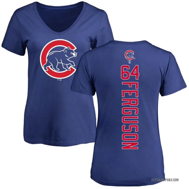 Tyler Ferguson Women's Royal Chicago Cubs Backer Slim Fit T-Shirt -