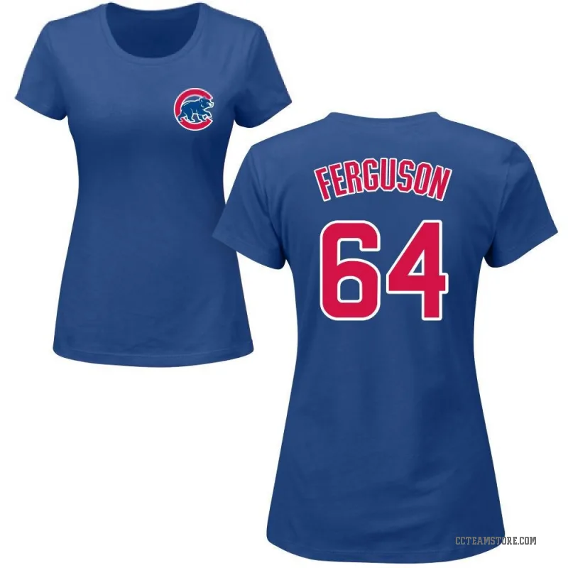 Tyler Ferguson Women's Royal Chicago Cubs Roster T-Shirt -